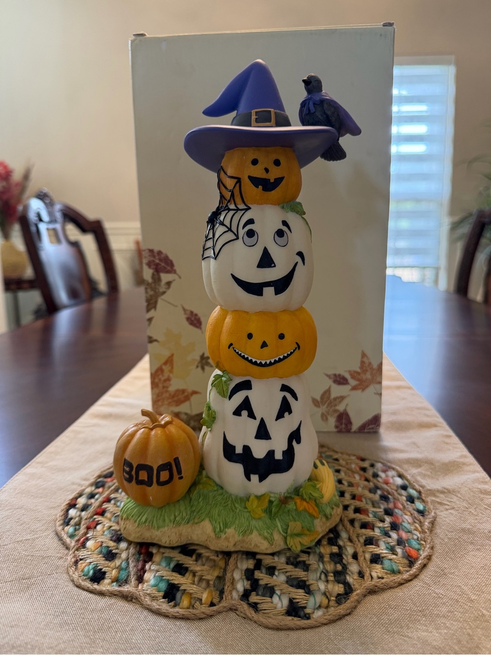 Vintage/Retired Lenox Happy Jack-O-Lantern 🕸️ 🎃🕷️ light up Halloween Figurine